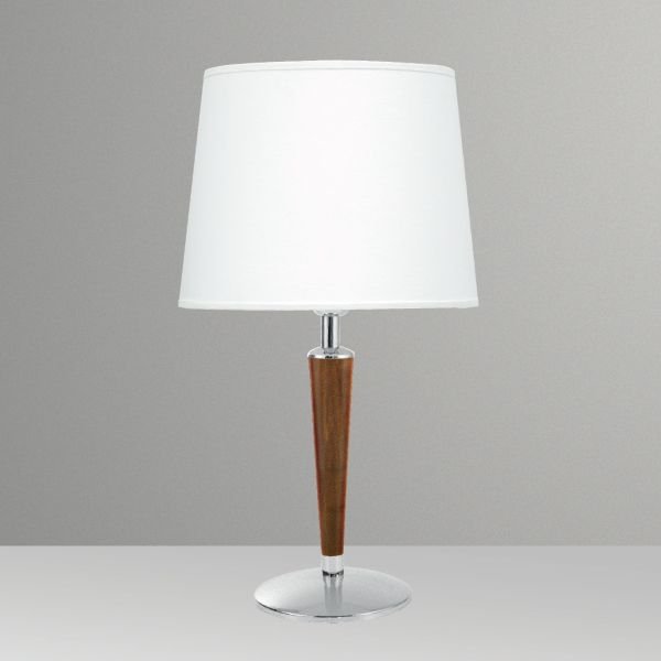 Abajur Rústico Cone 20 Madeira Maciça Cúpula Tecido Bivolt 56cm de Altura Golden Art E-27 M027 Escritórios e Salas