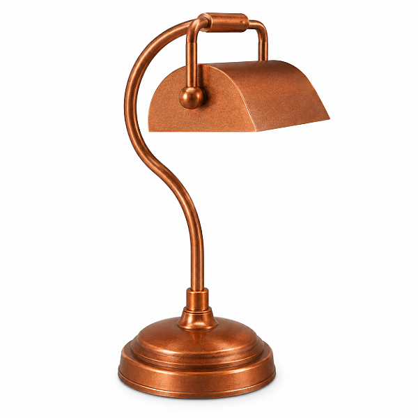 (Pintura) Abajur Luminária de Mesa Alumínio Calha Bivolt Leitura 35cm de Altura Golden Art E-27 M036PI Quartos e Salas