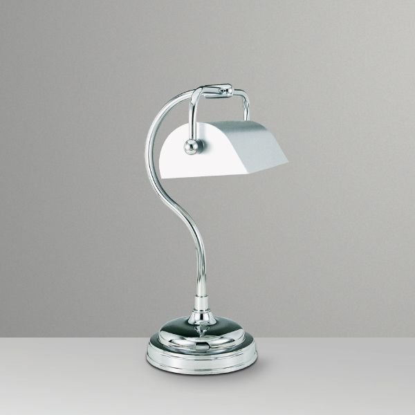 Abajur Luminária de Mesa Alumínio Calha Cromada Bivolt Leitura 35cm de Altura Golden Art E-27 M036 Quartos e Salas