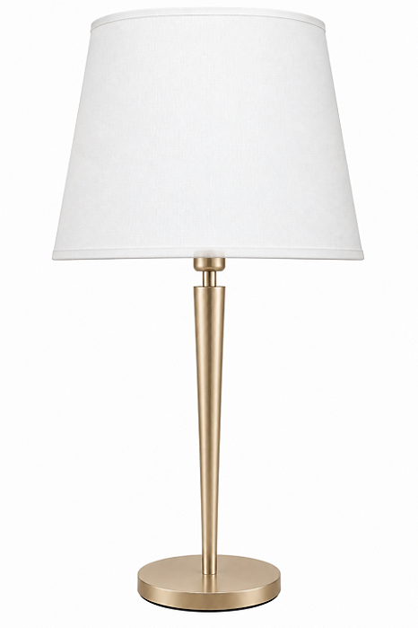 Abajur Alumínio Palito Cúpula Cônica Tecido Bivolt 87cm de Altura Eclipse Golden Art E-27 M093 Quartos e Salas