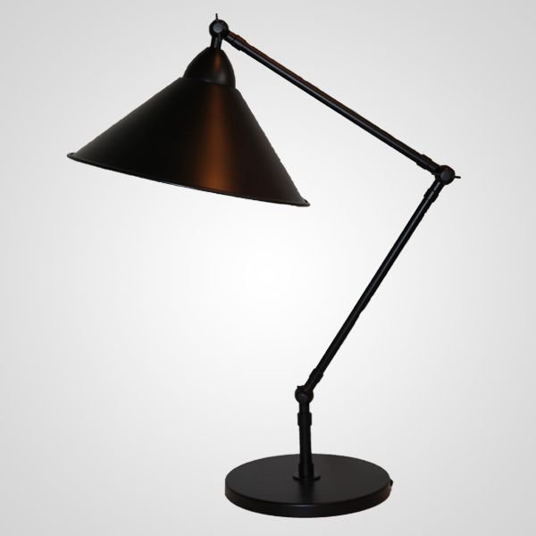 Abajur Luminária de Mesa Alumínio Articulado Bivolt Estudo 70cm de Altura Baboo Golden Art E-27 M1060-412 Quartos e Salas