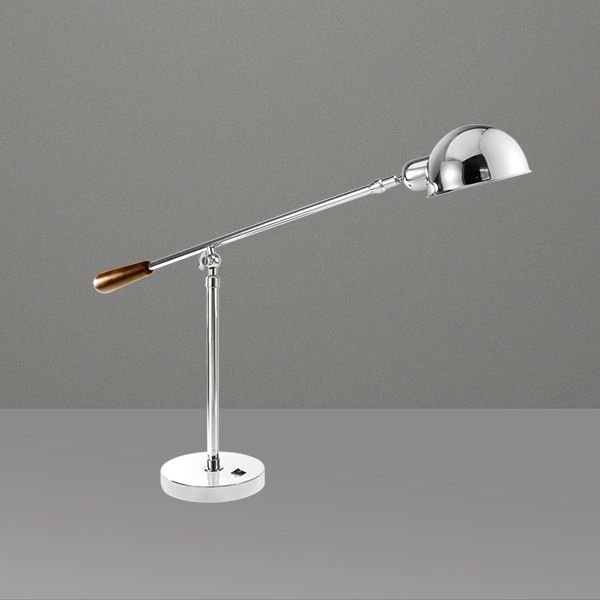 Abajur Luminária de Mesa Articulado Alumínio Bivolt 60cm de Altura Work Station Golden Art E-27 M207 Escritórios e Quartos