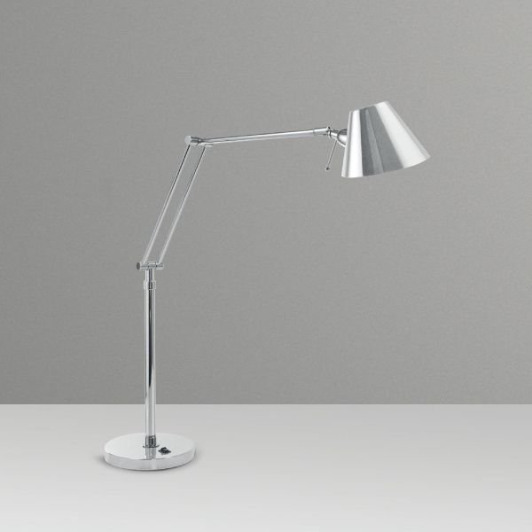 Abajur Luminária de Mesa Calha Chapéu Articulado Bivolt 75cm de Altura Juliette Golden Art G9 M250 Cabeceiras e Mesas