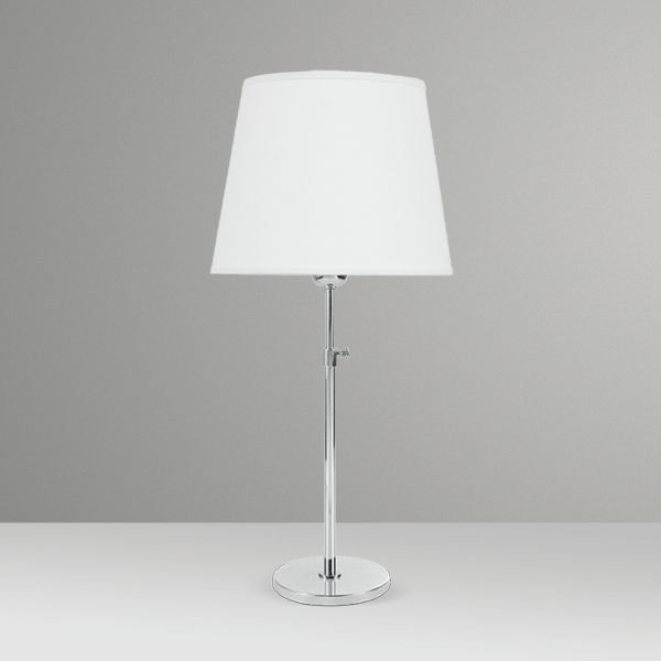 Abajur Telescópico Alumínio Cúpula Cônica Tecido Bivolt 50cm de Altura Golden Art E-27 M604 Criados-mudos e Salas