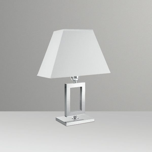 Abajur Decorativo Alumínio Cúpula Pirâmide Tecido Bivolt 43cm de Altura Golden Art E-27 M633-ME Cabeceiras e Quartos