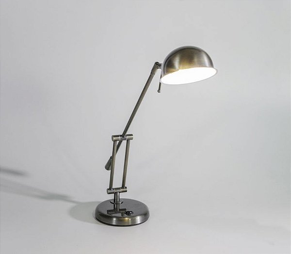 Luminária de Mesa Danny Articulada Metal 40x14cm Golden Art 1x G9 Halopin Bivolt M685 Balcões e Cabeceiras