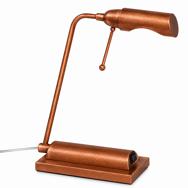 (Pintura) Luminária de Mesa Golden Art M690PI Milla Haste Inclinada 35cm 1xG9