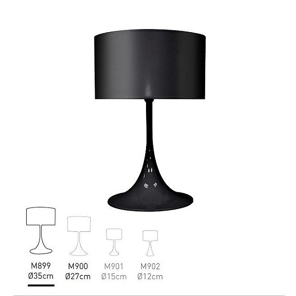 Abajur Golden Art Mistt M899PI Base Ø35cm Cúpula Plástica 70cm 1xE27