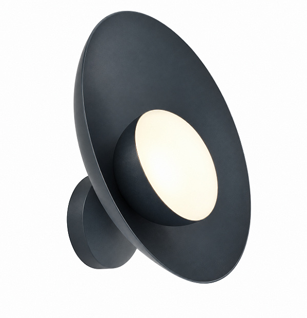 (Pintura) Arandela Orvalho Golden Art P1820-1 LED Curva Moderna Alumínio Branco 27x27cm 1x LED 3 Watts Camas, Cabeceiras, Salas, Escritórios