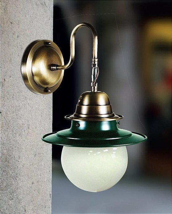 Arandela Interna Vintage Alumínio Dourada Colonial Ø15 Golden Art G9 P261 Corredores e Salas