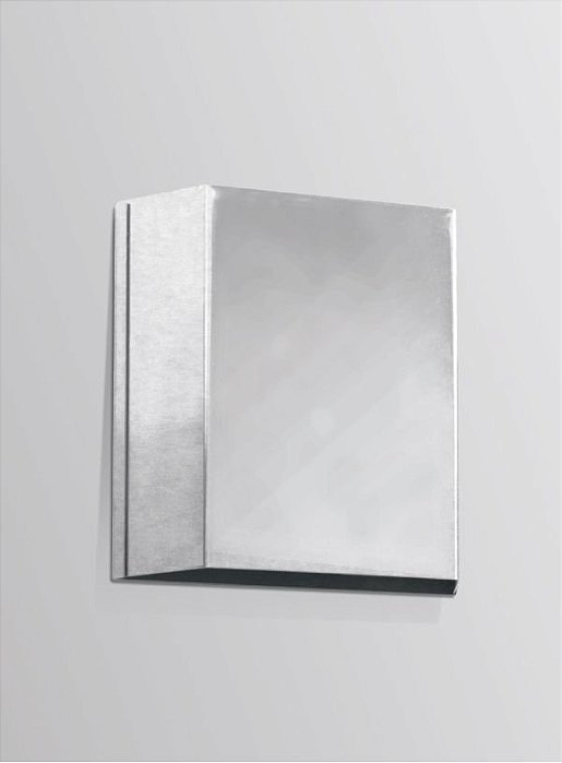 Arandela Interna Alumínio Cromado Balizador Luz Indireta 12x12 Golden Art G9 P310 Corredores e Salas