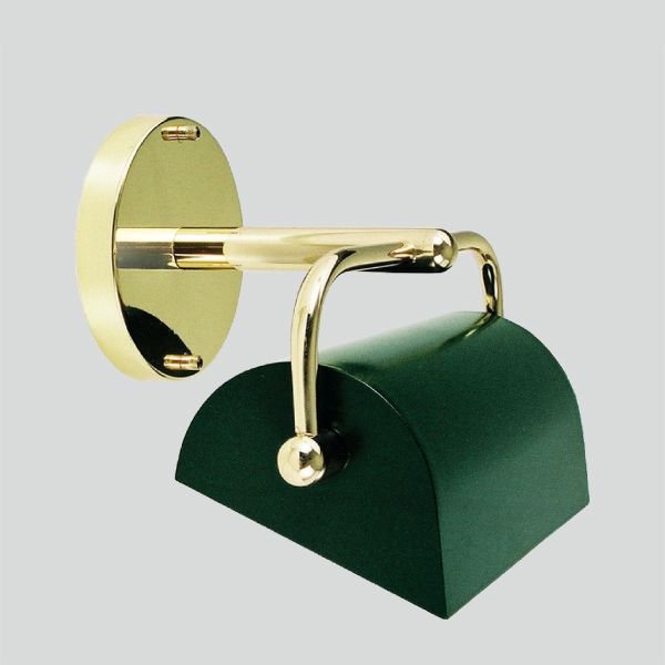 Arandela Interna Vintage Dourada Inox Cúpula Calha Pintada 20cm Golden Art G9 P385 Quartos e Salas