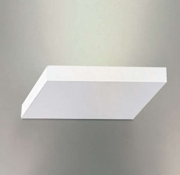 Arandela Interna Aço Inox Quadrada Slim Branca 20x20 Golden Art Halógena P743 Corredores e Salas