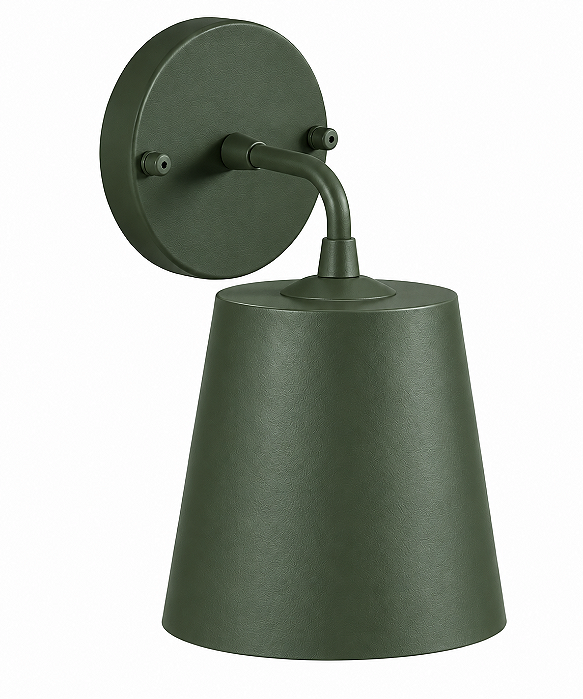 Arandela Brida Cupula Conica Metal 16x11cm Golden Art P760 1x Lâmpada E27 Bivolt Quartos e Corredores