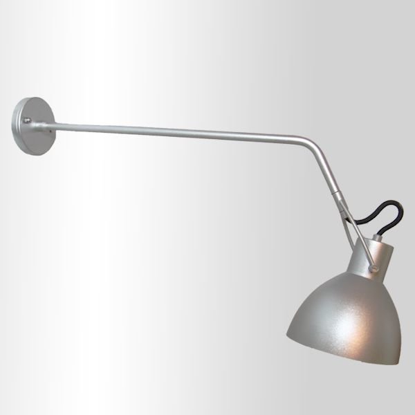 Arandela Seed Haste Direcionável Metal Cromado Ø52cm Golden Art 1x Lâmpada E27 Bivolt P893-B-25 Quartos e Balcões