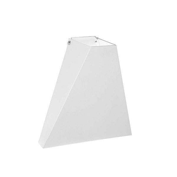 Arandela Pex Triangular Sobrepor Metal Branco 16x15cm Golden Art 1x G9 Halopin Bivolt P983 Entradas e Quartos