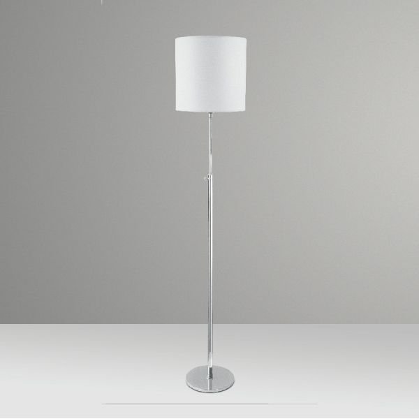 Coluna Luminária de Chão Reta Haste Telescópica Alumínio Cúpula Bivolt 1,75m de Altura Golden Art E-27 C223 Salas e Hall