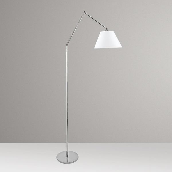 Coluna Luminária de Chão Articulada Alumínio Cúpula Bivolt 1,70m de Altura Classic Golden Art E-27 C629 Salas e Hall