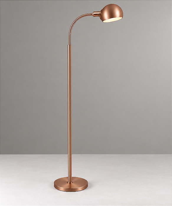 (Pintura) Coluna Luminária Alumínio Haste Flexível Bivolt 1,35m de Altura Zara Golden Art E-27 C667 Salas e Hall