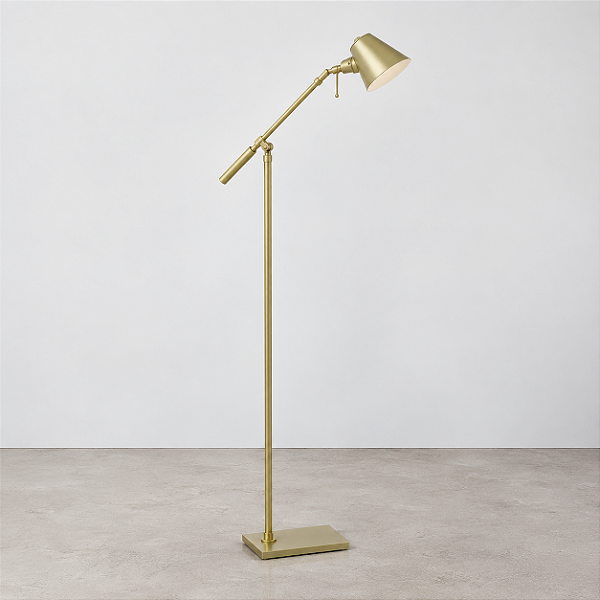 (Pintura) Coluna Luminária C786PI Dourada Articulada Alumínio Calha Bivolt 1,60m de Altura Zull Golden Art G9 Salas e Hall