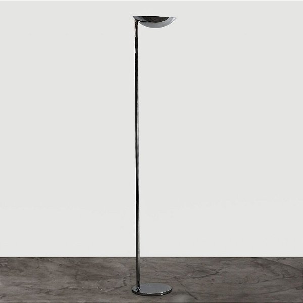 Coluna Stella Vertical Alumínio Aço Cromado 175x28cm Golden Art 1 R7 Halógena Lapiseira C841 Salas e Quartos