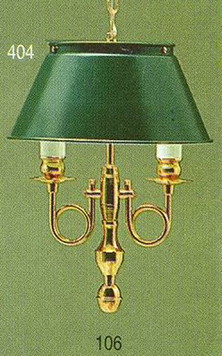 Pendente Inglês Vintage Metal Dourado Cúpula Colorida 2 Lâmpadas 26x38 Golden Art E-27 T008 Entradas e Salas