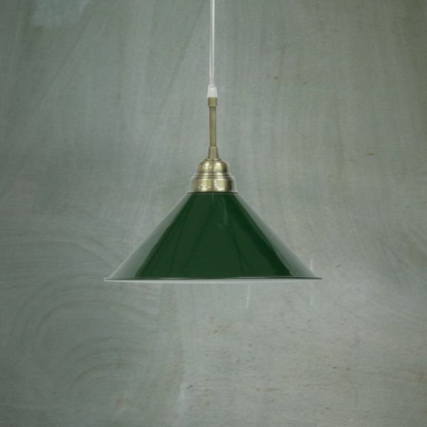 Pendente Bilhar Sinuca Cônico Alumínio Colorido Cabo PP Regulável Ø30x1,20 Golden Art E-27 T140-1 Salas e Hall