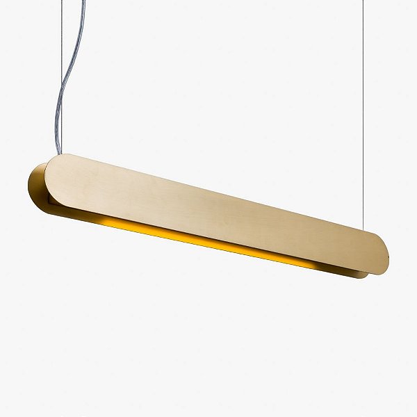 Pendente Golden Art Barra Linear 70cm para lâmpadas T8 Led 60cm