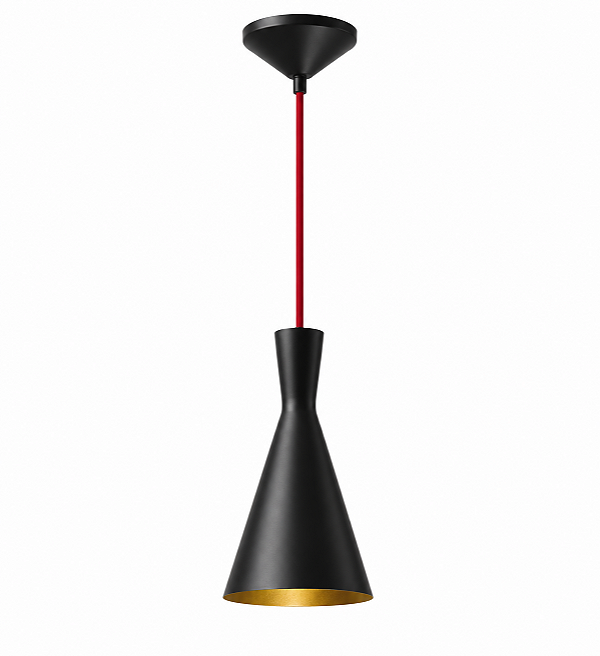 Pendente Golden Art Cone Mini Ø14cm Altura 27cm Pintura 1xE27 T9076PI