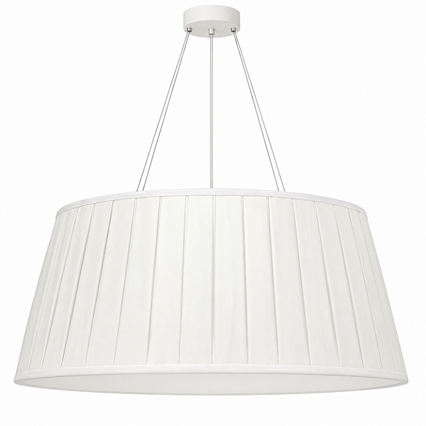 Pendente Seda Pregueada Golden Art Ø70x60cm Altura 30cm 3xE27 T970PI