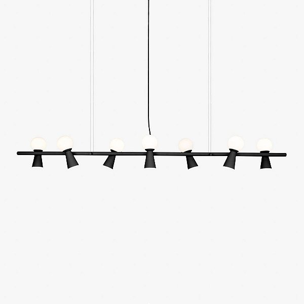 Pendente Golden Art Pivô 7 Lâmpadas Escolha a cor