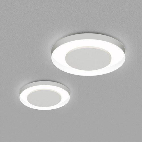 Plafon Sobrepor Redondo Alumínio Fosco Ø30cm Sanca Golden Art G9 T118-30 Salas e Quartos