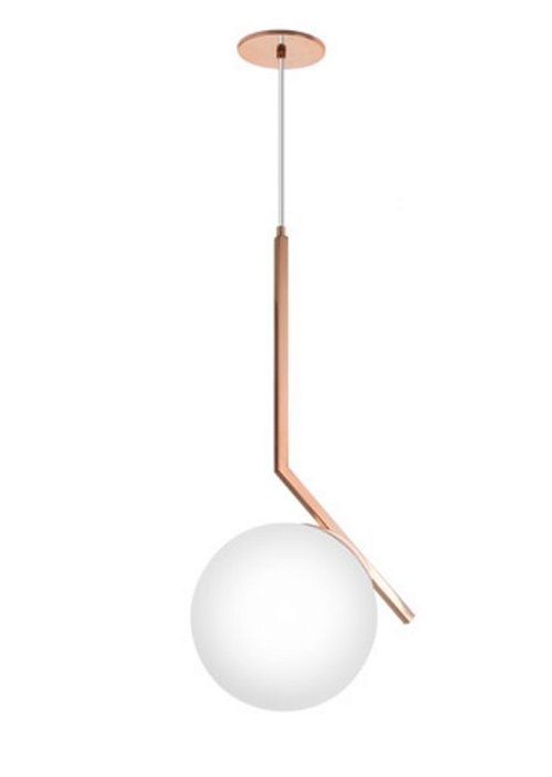 Pendente Esfera Vidro Vertical Alumínio Bronze 66x33cm Old Artisan 1x Lâmpada E27 Bivolt PD-5200 Salas e Corredores