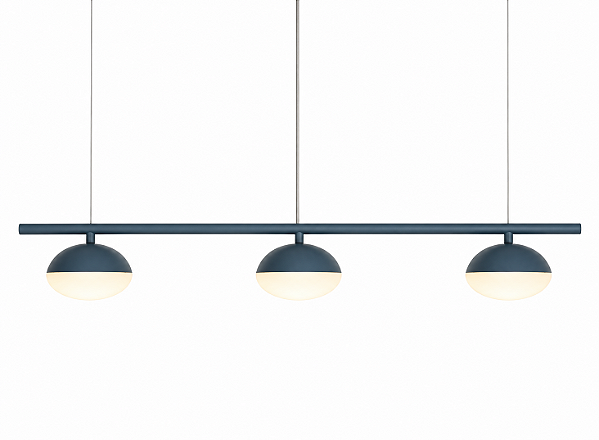 (Pintura) - Pendente Golden Art Avelã 3 LEDs 3W T1800-3PI 80cm