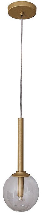 PENDENTE BALL 16410/14  Usina Design Moderno com GLOBO DE VIDRO (Haste 550mm) x Ø25X25X1m x 1  G9