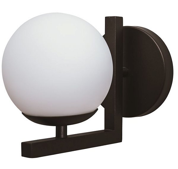 ARANDELA ANGULAR 16459/12 Usina Design Moderna com GLOBO Vidro Ø120mm 120x155x190