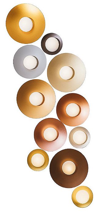 PLAFON IMPULSE Usina Design Redondo LED x Ø30X7cm x 1xPCI LED 5W(110 OU 220V)