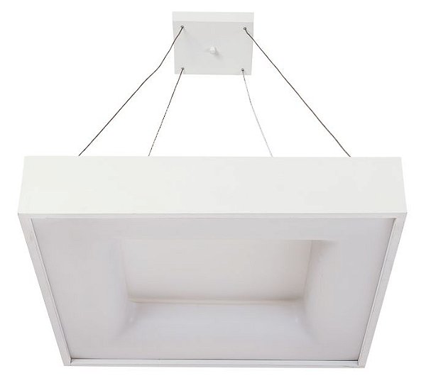 Pendente BELIZE Usina LED Quente Difusor EM Acrilico Ilum. Diretae Indireta (BASE Vazada) x 480X480X1000 x LED36,8W 3000K/BIVOLT