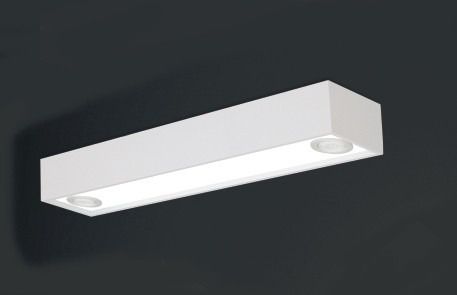 Plafon Sobrepor Alumínio Retangular Usual Grande 65x15 Tropical Usina Design T8 4015/65f Salas e Quartos