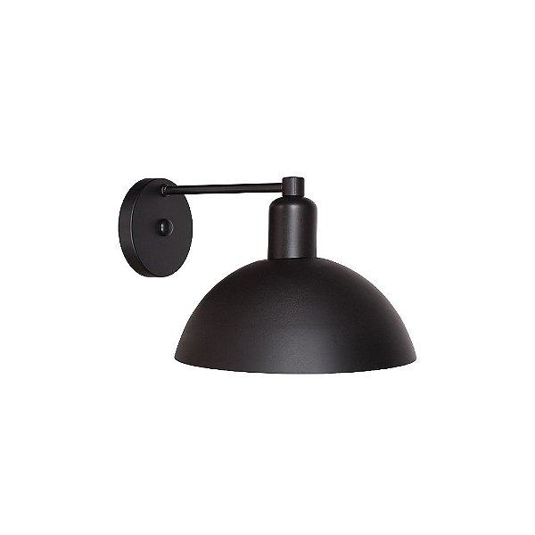 Arandela Dueluci 726 SFERA Alumínio Industrial Cupula Metal Redonda Vintage Ø20 x P22 x A16 cm - 1 x E27