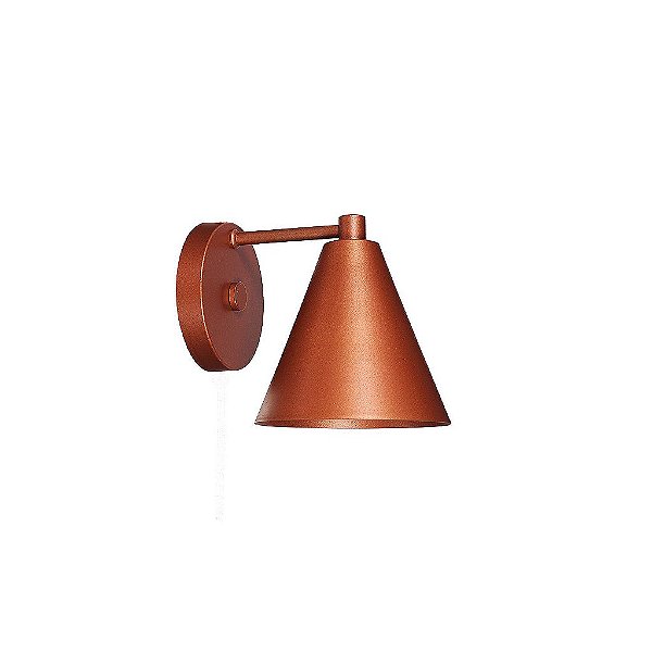Arandela Dueluci 736 CONE Industrial Cupula Metal Triangular Vintage Alumínio Ø13 x P15 x A13 cm - 1 x E27