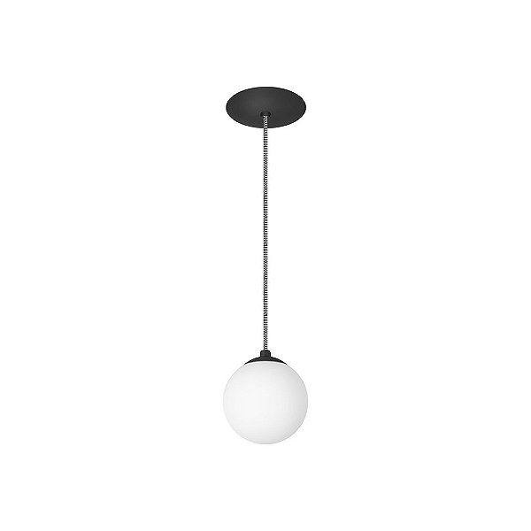 Pendente Dueluci 2315B BOLA 14 Alumínio Suspenso Moderno Globo Vidro Ø14 cm - 1 x G9 Led