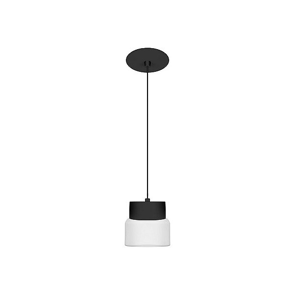 Pendente Dueluci 701 KUBE Alumínio Quadrado Branco Leitoso Design Vidro Branco L10,5 x P10,5 x A10 cm - G9 Led