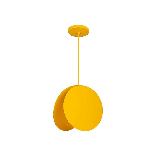 Pendente Dueluci 830 LUA Alumínio Chapa Redondo Design Pendurado Ø22 x P13 - 1 x E27 Led