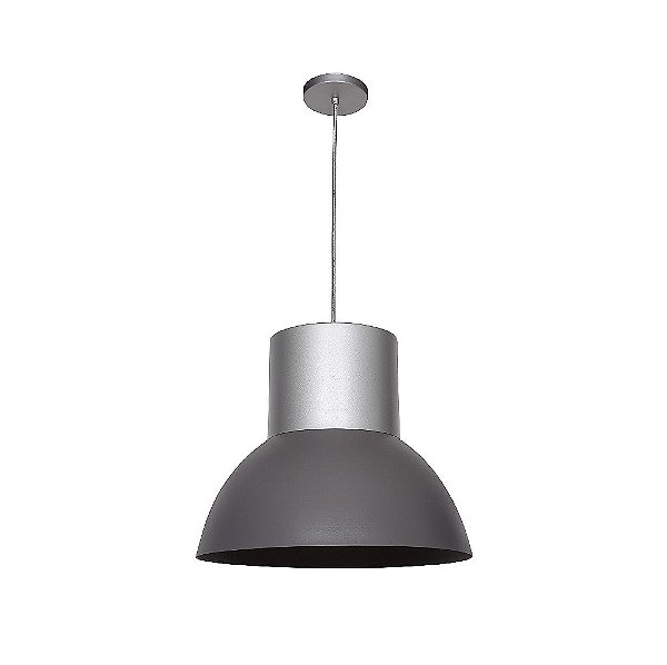 Pendente Dueluci 873 IND Alumínio Industral Redondo Vertical Pendurado Ø40 x A33cm - 1 x E27 Led