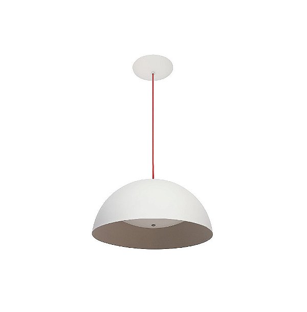 Pendente Dueluci 982 SFERA Alumínio 1/2 Esfera Redondo Moderno Grande  Ø60 x A28 cm - 3 x E27