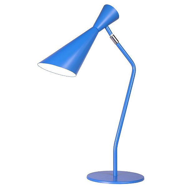 Abajur Luminária de Mesa Zig Zag Colorido Direcionável Bivolt Ø11x30cm E-27 Eletrônica Munclair 7280 Escritórios e Quartos