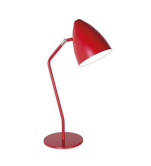 Abajur Luminária de Mesa Retrô Colorido Foco Direcionável Bivolt Ø16x30cm E-27 Eletrônica Munclair 7295 Escritórios e Quartos