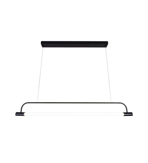 Pendente Opus Haste Estática Alumínio Bivolt 1,25m Tubular 32w Munclair 4619 Cozinhas e Salas