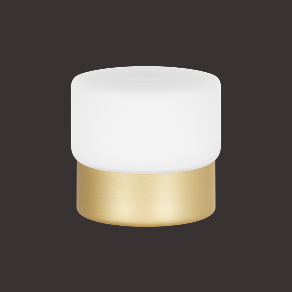 Abajur Dueluci Clarinha 1070 Vidro Branco Fosco Ø10cm x A9,5cm Soquete G9 LED 5,6W Linha Design Minimalista